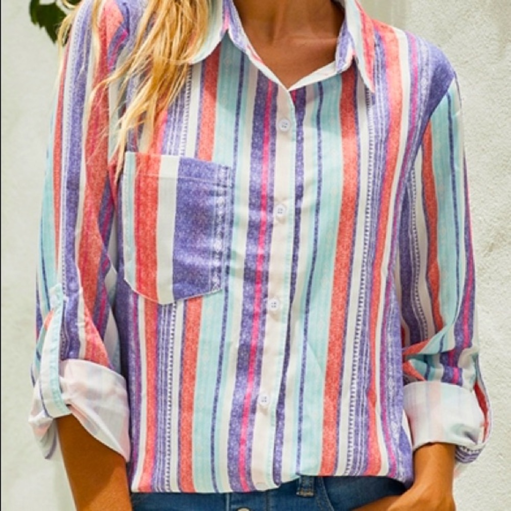 Roll Up Sleeve Button Down Relax Fit